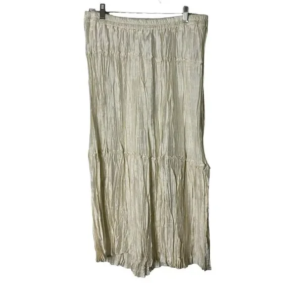 Sandy Starkman Skirt Set Womens‎ 1X White 100% Silk Beaded 3 Piece Vintage - Picture 3 of 16